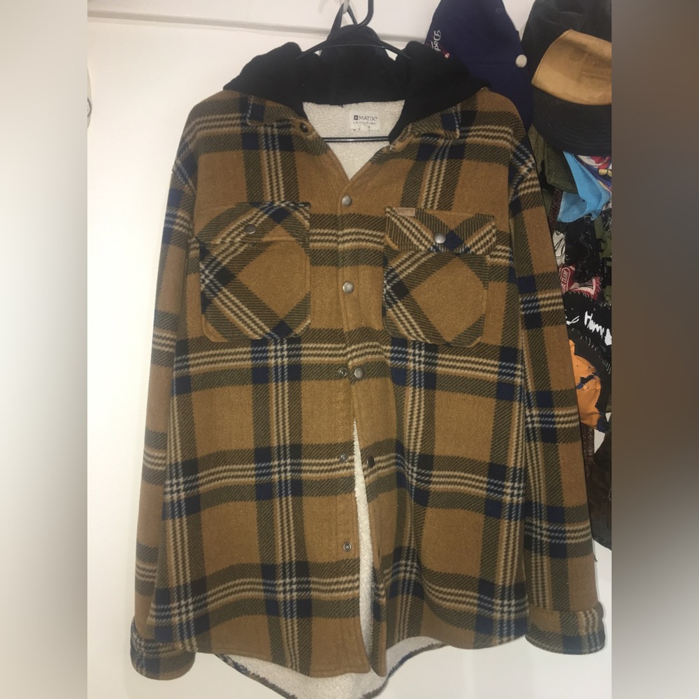 Fuzzy lined flannel